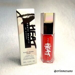 Fenty Beauty Gloss Bomb Heat Lip Luminizer Plumper Hot Cherry Full Size New